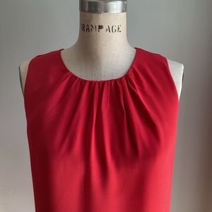 Rose & Olive Red Sleeveless Top Size Small